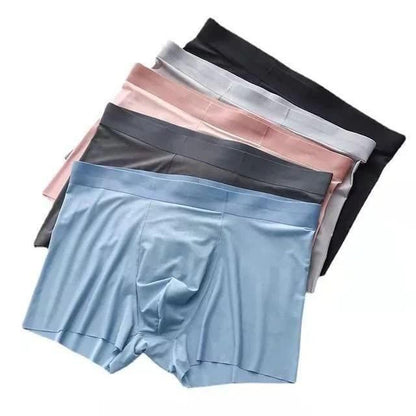 Men's Ice Silk Briefs Boxers  (Pack of 5)(random colour)