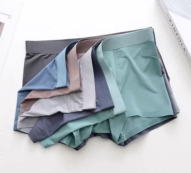 Men's Ice Silk Briefs Boxers  (Pack of 5)(random colour)