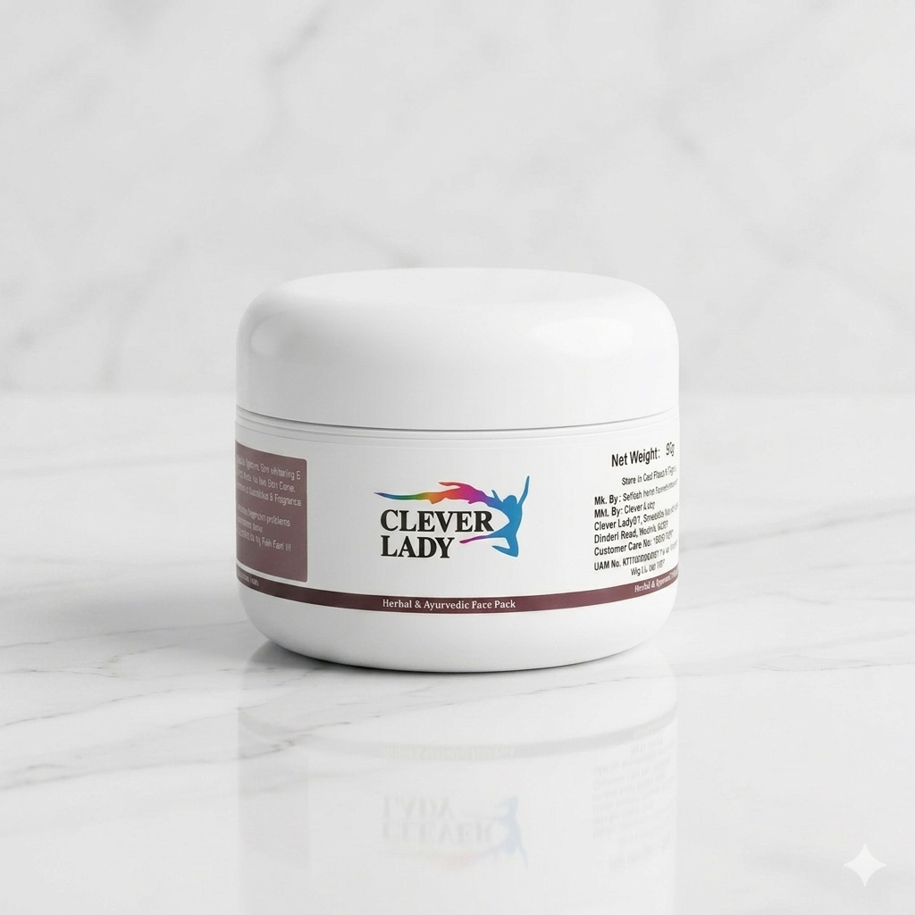 Clever Lady Herbal Face Pack Get Free Facewash 50 ML