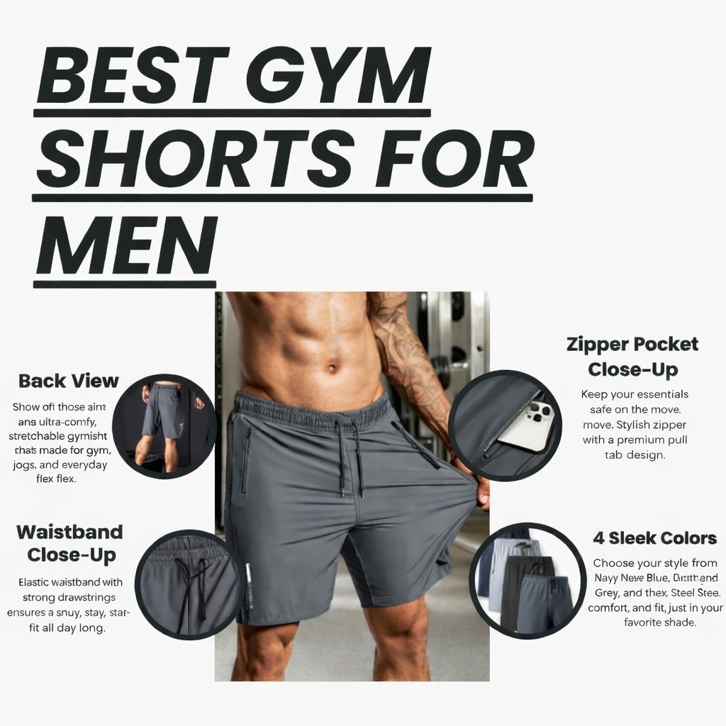 COMBO OF 4 MEN'S SHORTS