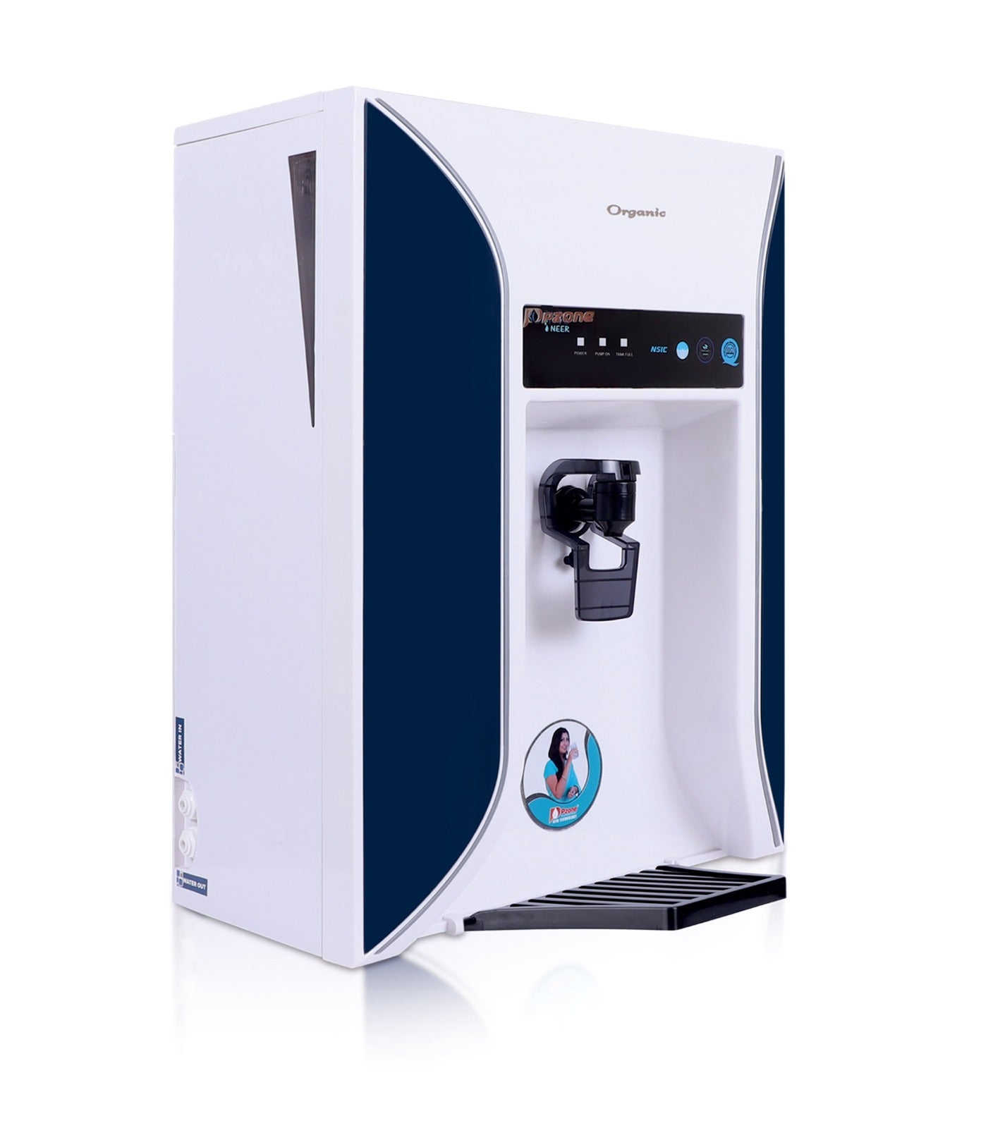 Pzone Organic Purifier- Ro + UV + Copper + Alkaline with Ozoniser