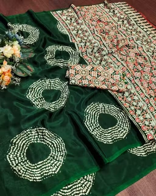 Linen cotton stylish saree