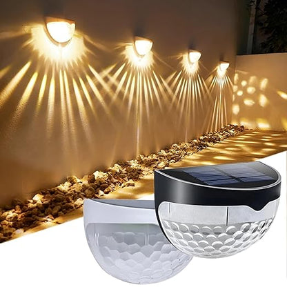 Solar Powered Garden & Wall Lights PACK OF 2