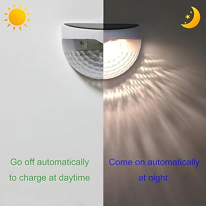 Solar Powered Garden & Wall Lights PACK OF 2