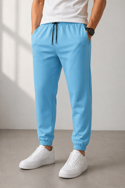 Sky Blue & Black Track Pant Pack of 2